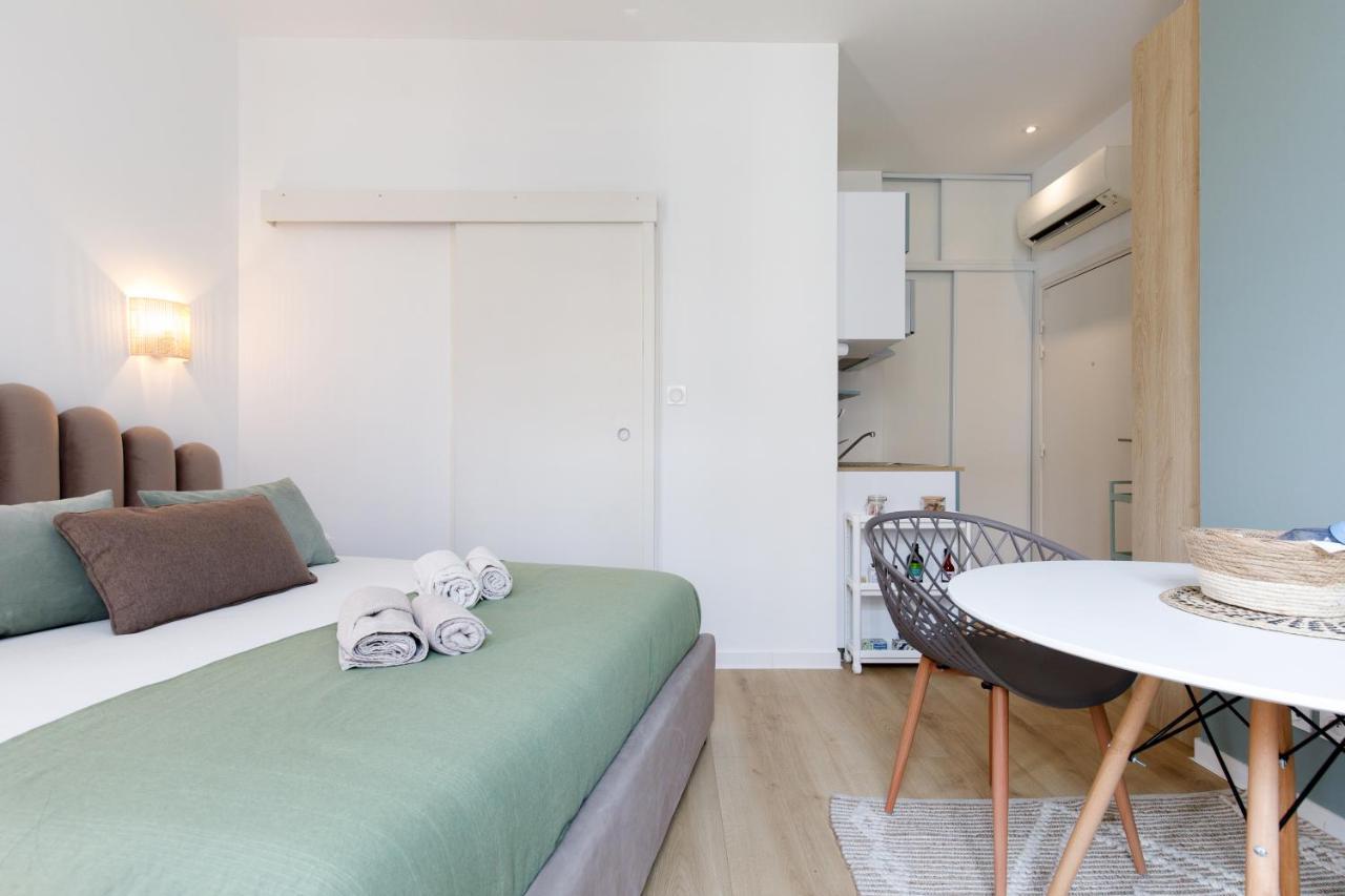 Comfortable Studio W Balcony Cannes Center Tgv Bagian luar foto